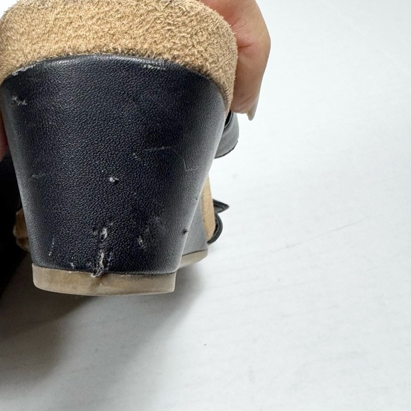 Giani Bernini Bryana Wedge Sandal Black open Toe Womens Size 6 - Picture 4 of 11